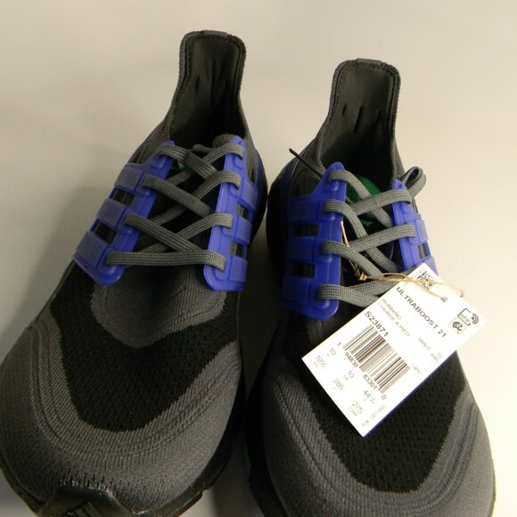 NIB Mens Adidas Ultraboost 21 Blue\\Gray\\Black Running Shoes Size 10.5 main image 13